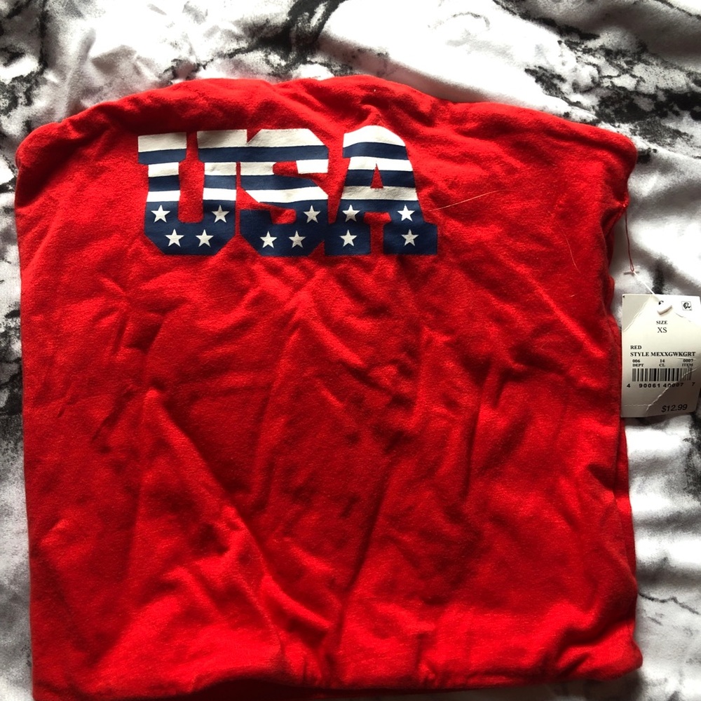 USA crop top